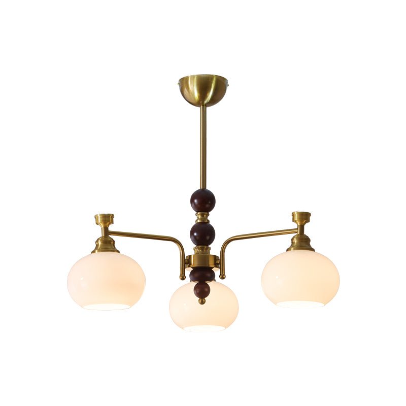 Aursolos Traditional Elegance Wood Glass Chandelier - Letslighting