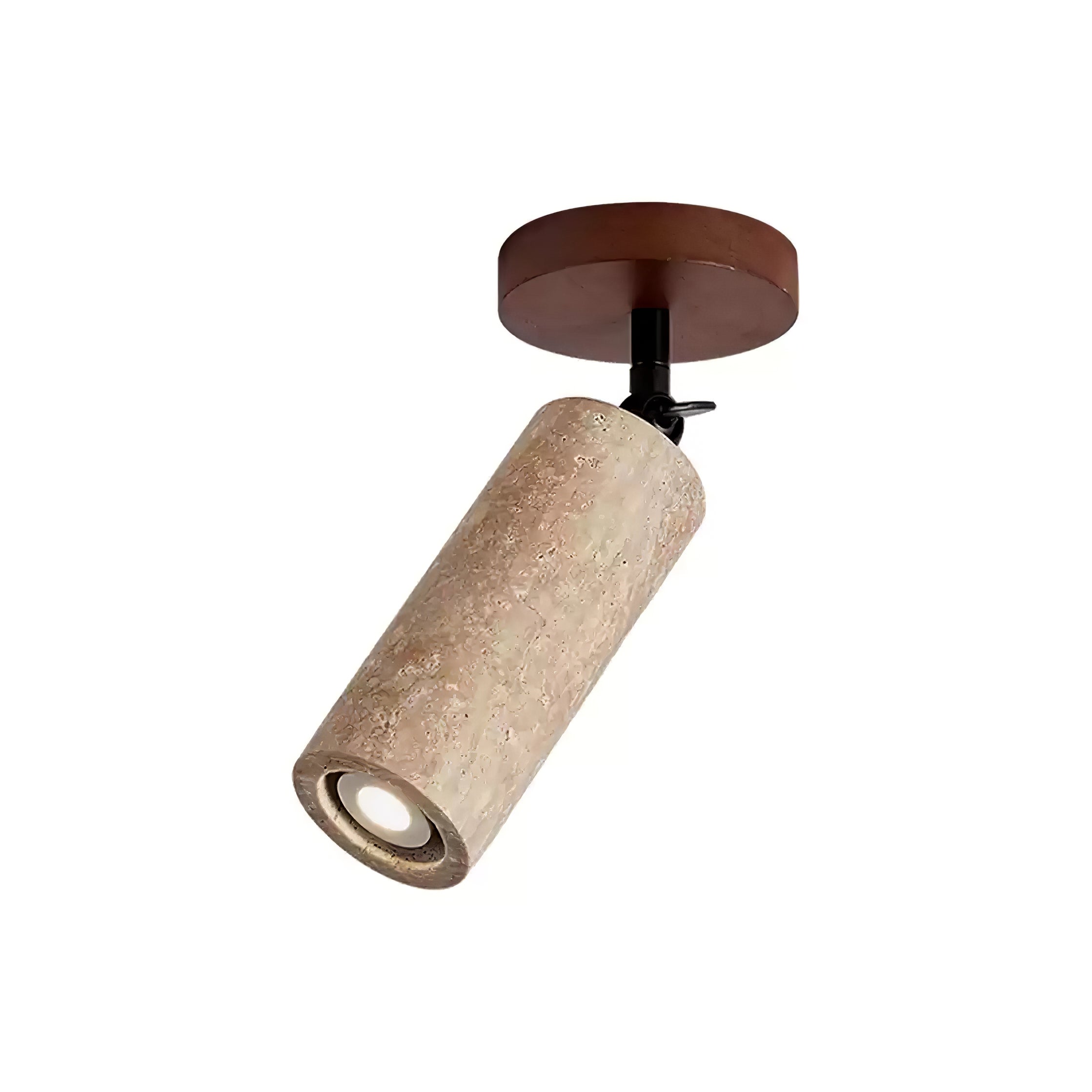 Zarinila Cylindrical-Tube Travertine Wall Light SEO Title - Letslighting