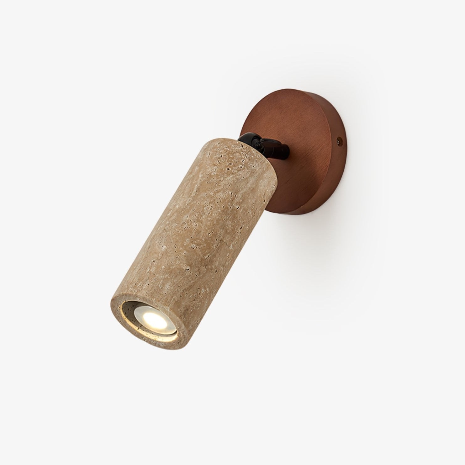 Zarinila Cylindrical-Tube Travertine Wall Light SEO Title - Letslighting