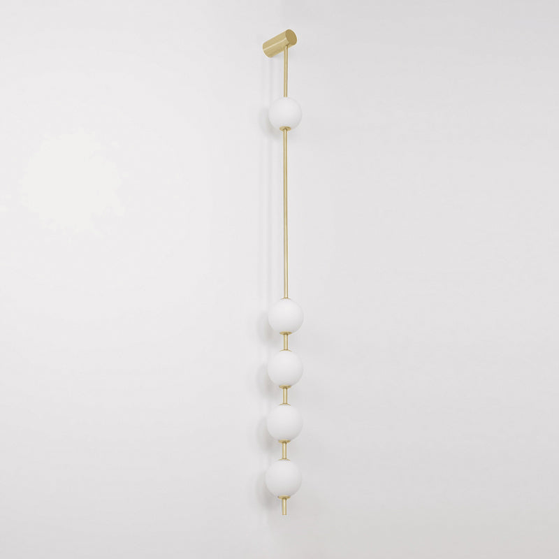 Lustra Wall Lamp Vertical Balls Brass - Letslighting