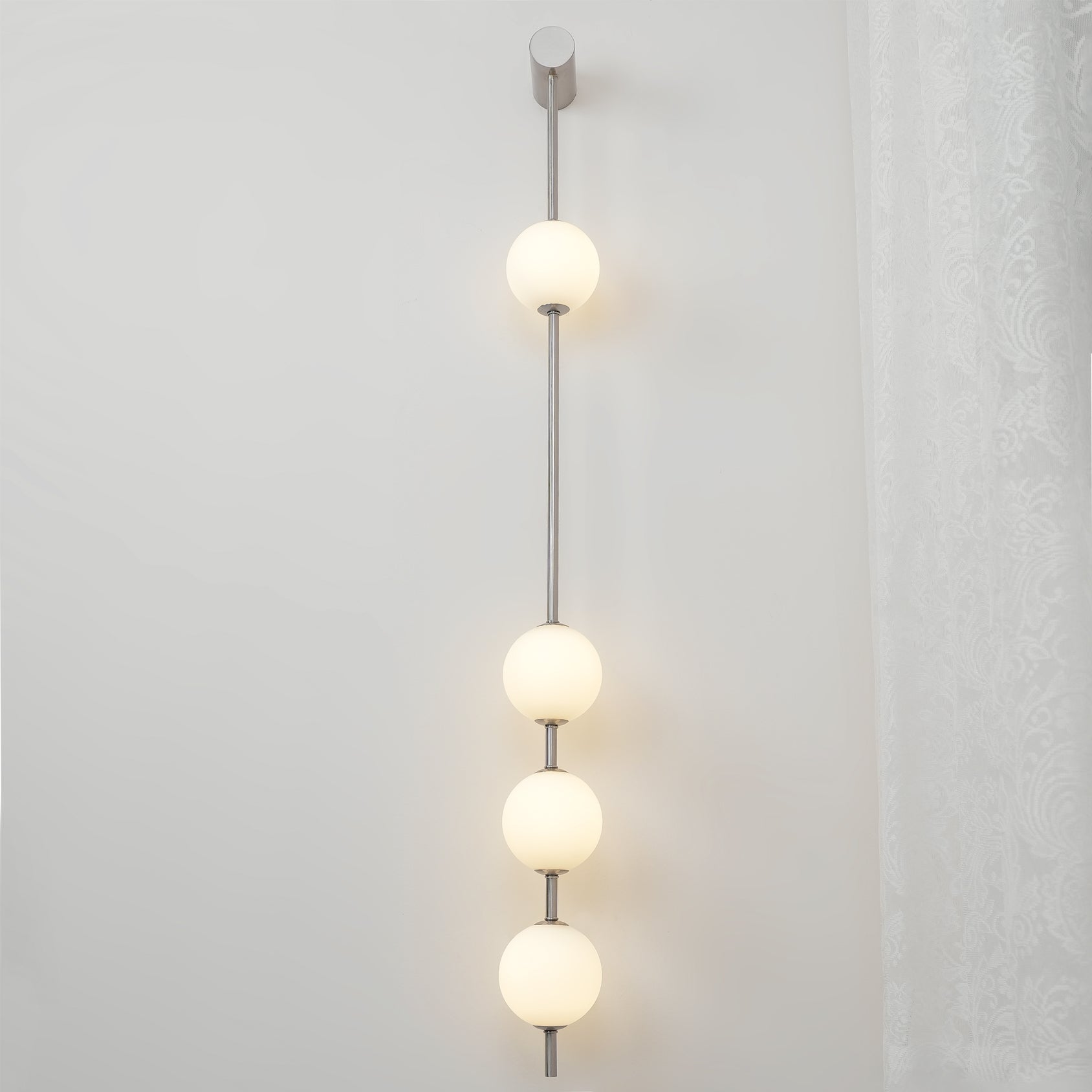 Lustra Wall Lamp Vertical Balls Brass - Letslighting