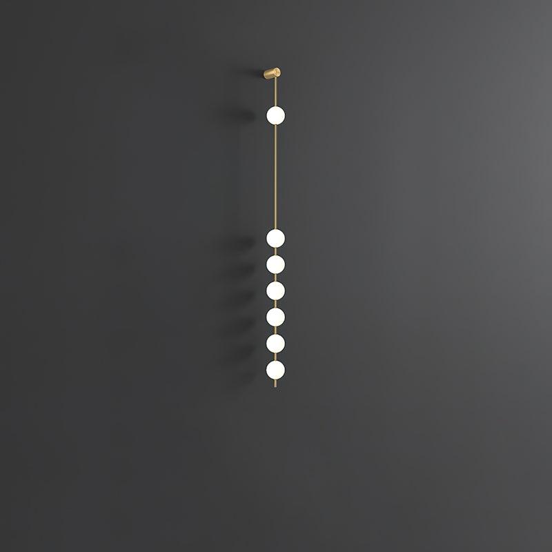 Lustra Wall Lamp Vertical Balls Brass - Letslighting