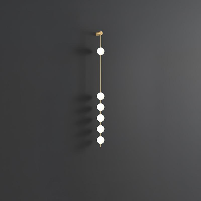 Lustra Wall Lamp Vertical Balls Brass - Letslighting