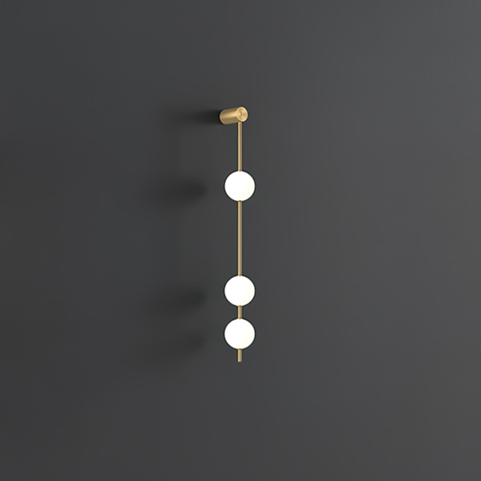 Lustra Wall Lamp Vertical Balls Brass - Letslighting