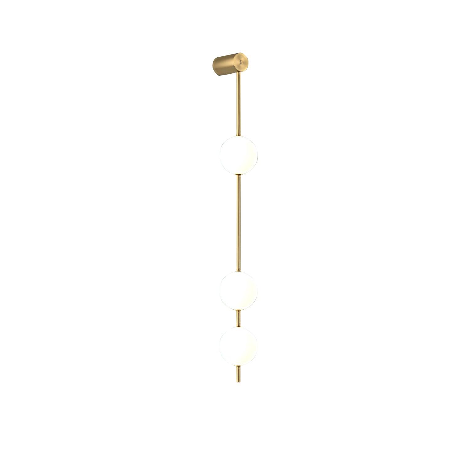Lustra Wall Lamp Vertical Balls Brass - Letslighting