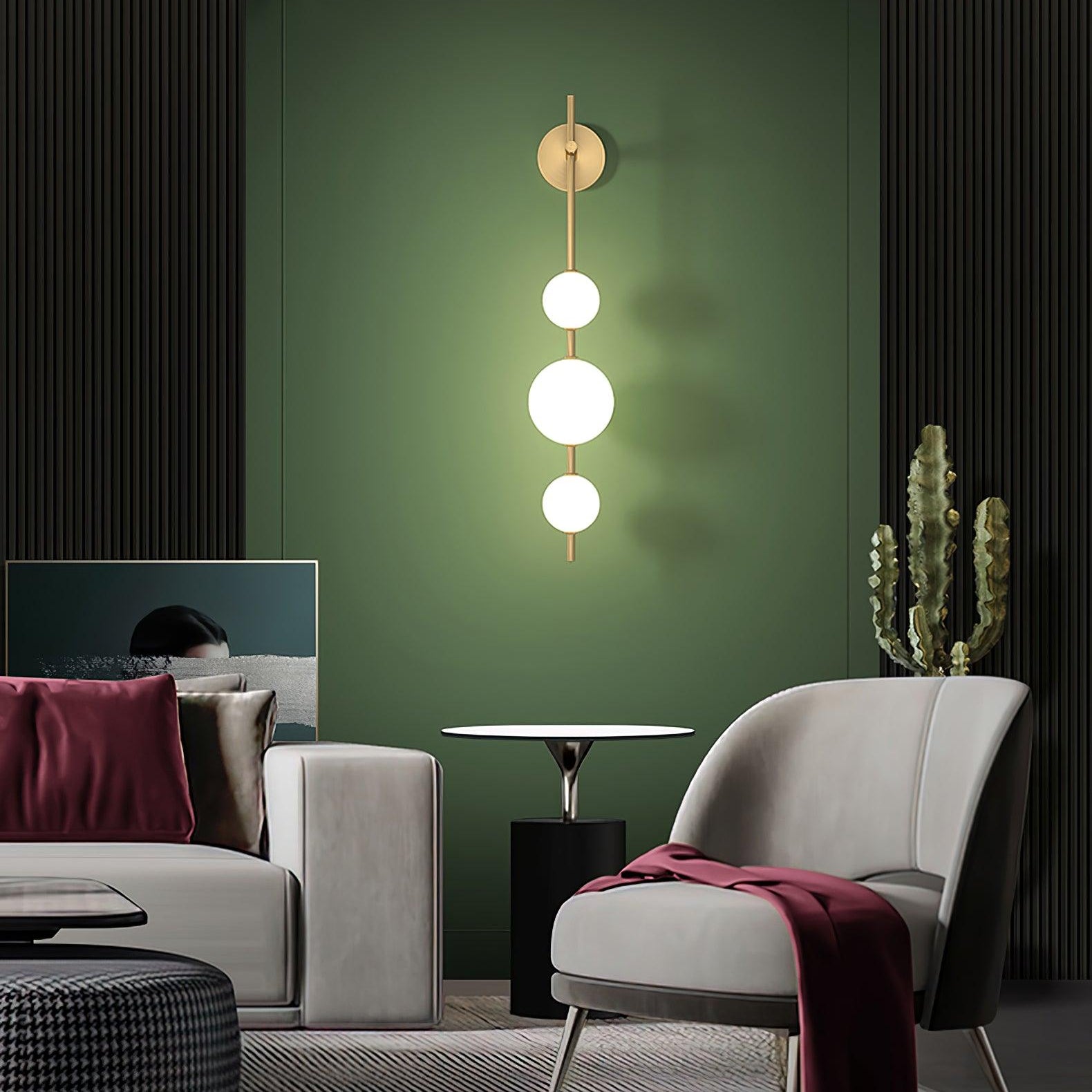 Ilraeia Vertical Globe Plug-in Wall Lamp - Letslighting