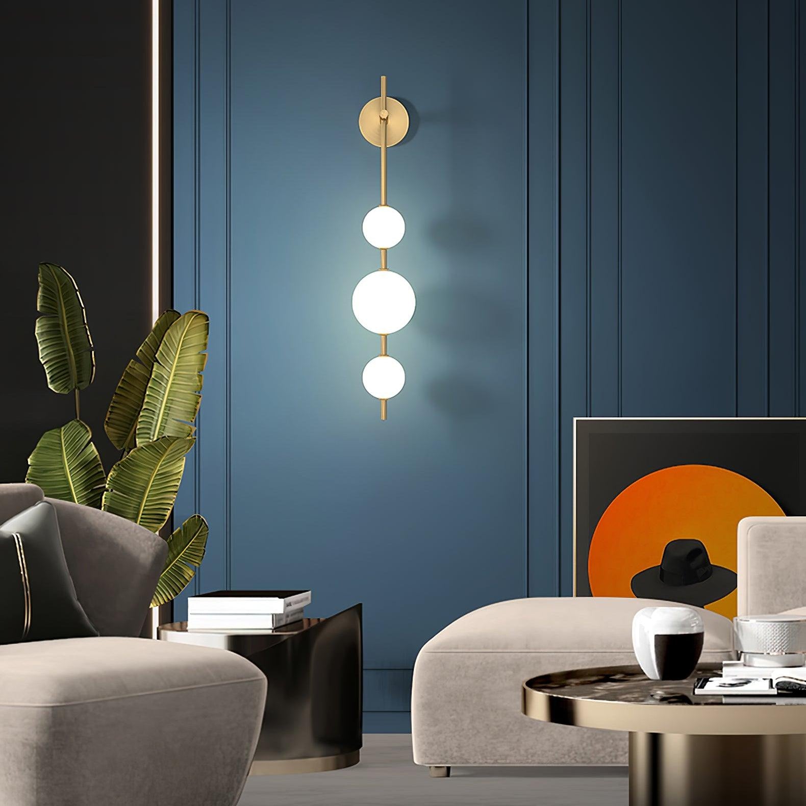Ilraeia Vertical Globe Plug-in Wall Lamp - Letslighting