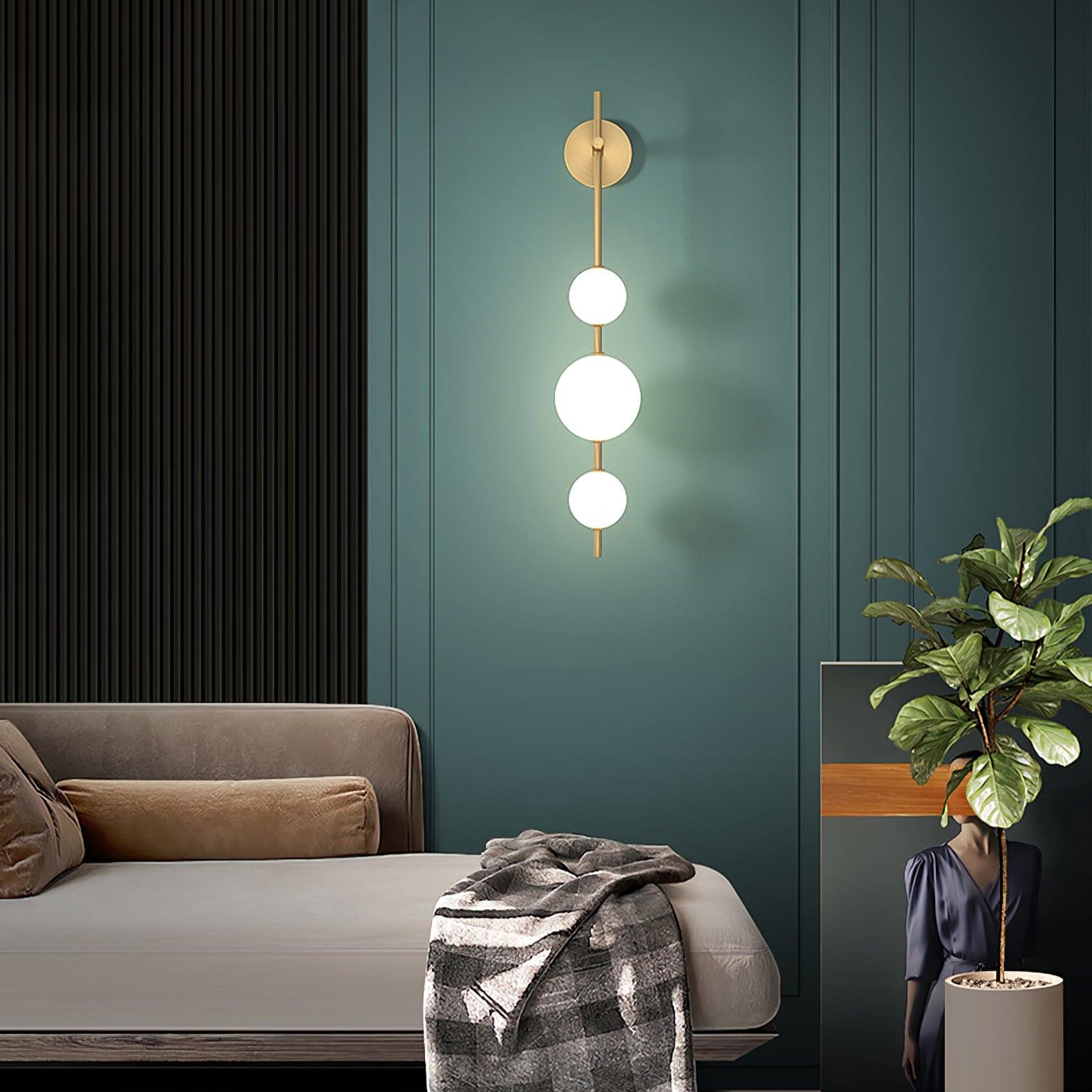 Valentina Vertical Globe Wall Lamp