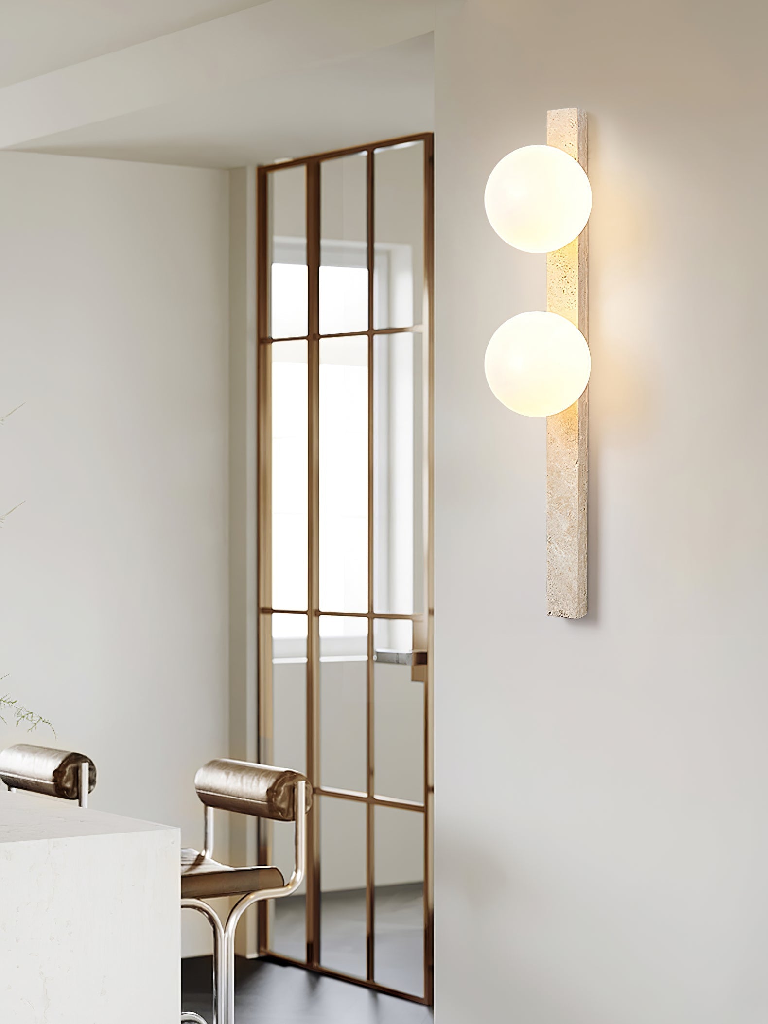 Zoshaira Travertine Wall Light - Letslighting