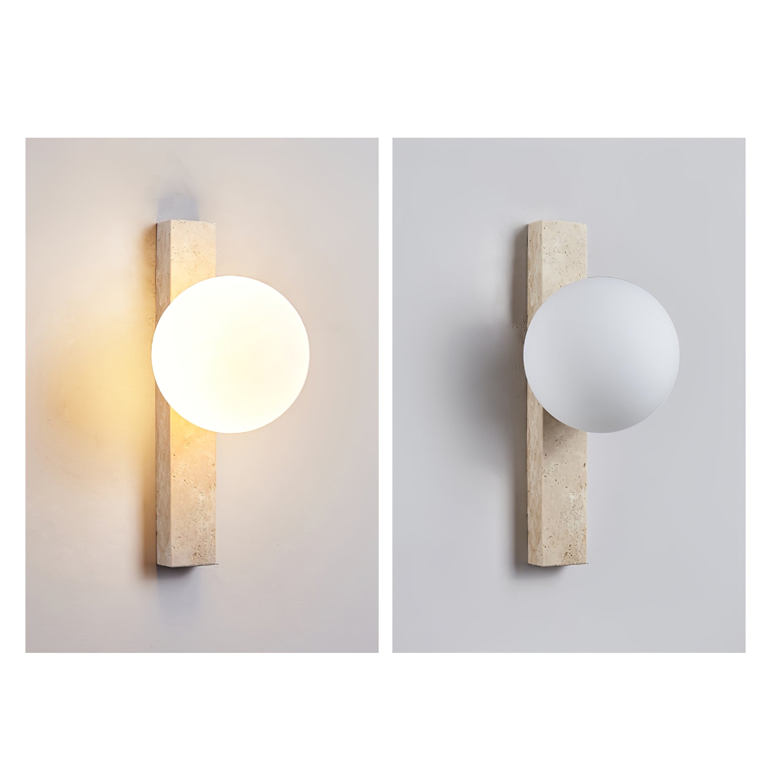 Zoshaira Travertine Wall Light - Letslighting