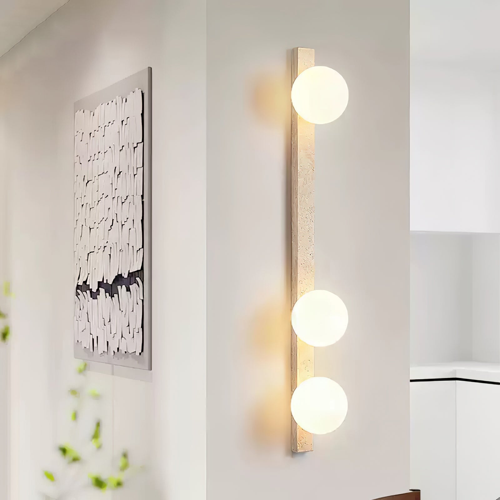 Zoshaira Travertine Wall Light - Letslighting