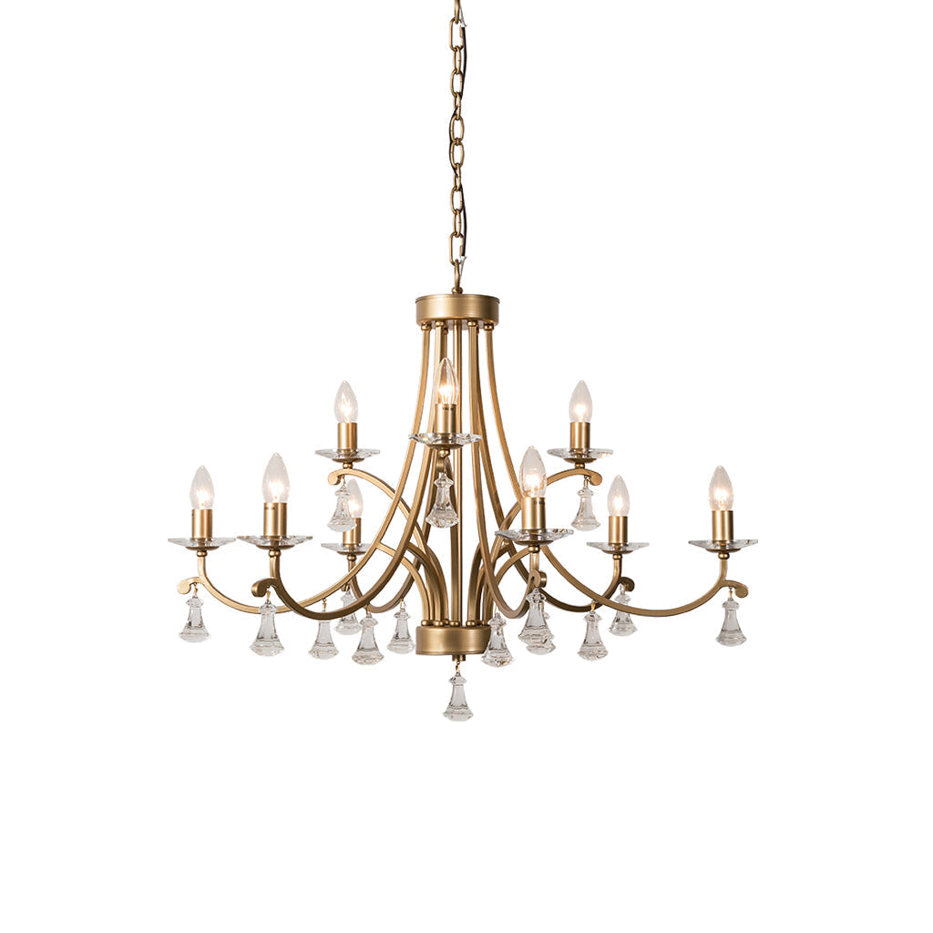 Cuvenara Postmodern Luxury Brass Crystal Chandelier - Letslighting