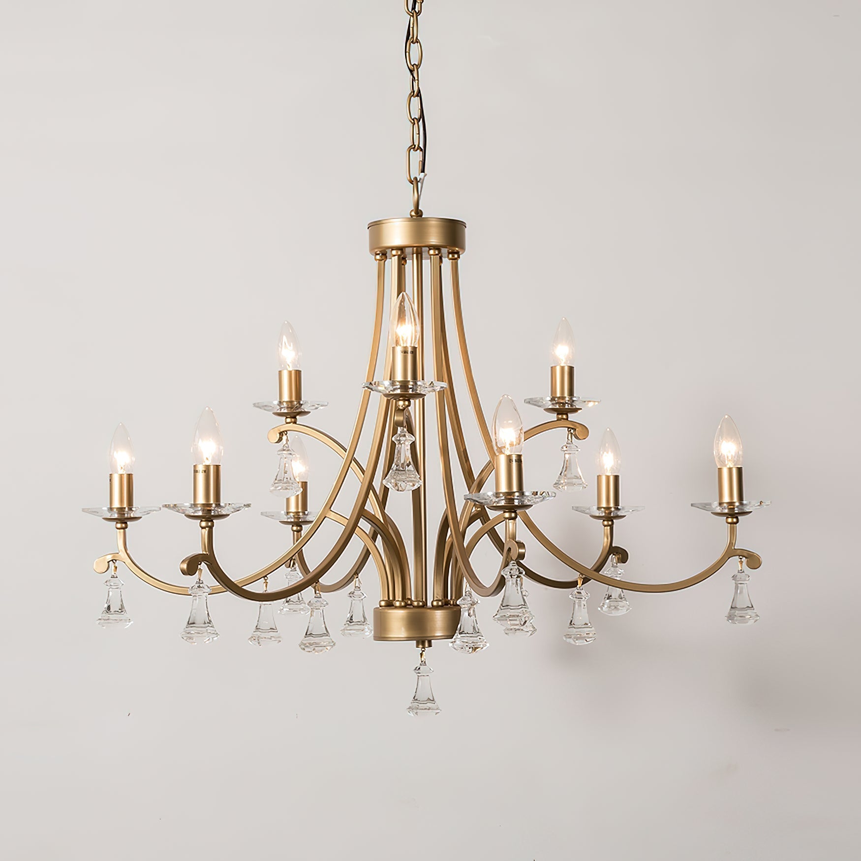 Cuvenara Postmodern Luxury Brass Crystal Chandelier - Letslighting