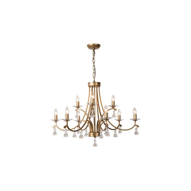 Cuvenara Postmodern Luxury Brass Crystal Chandelier - Letslighting
