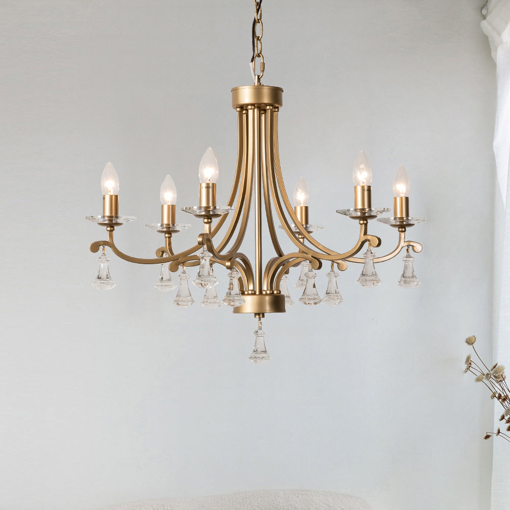 Cuvenara Postmodern Luxury Brass Crystal Chandelier - Letslighting