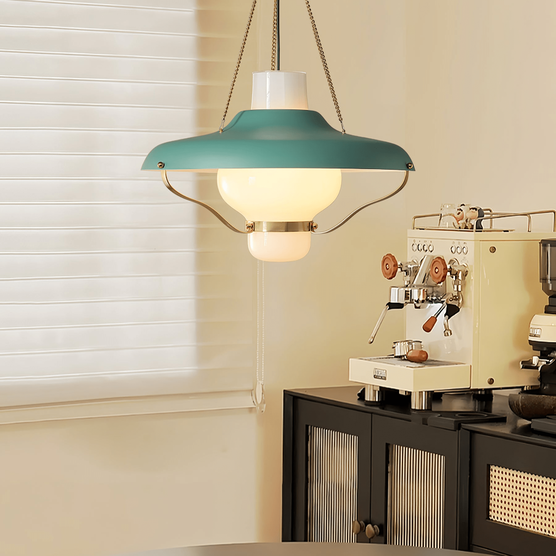 Vespara Modern Metal & Glass Pendant Light