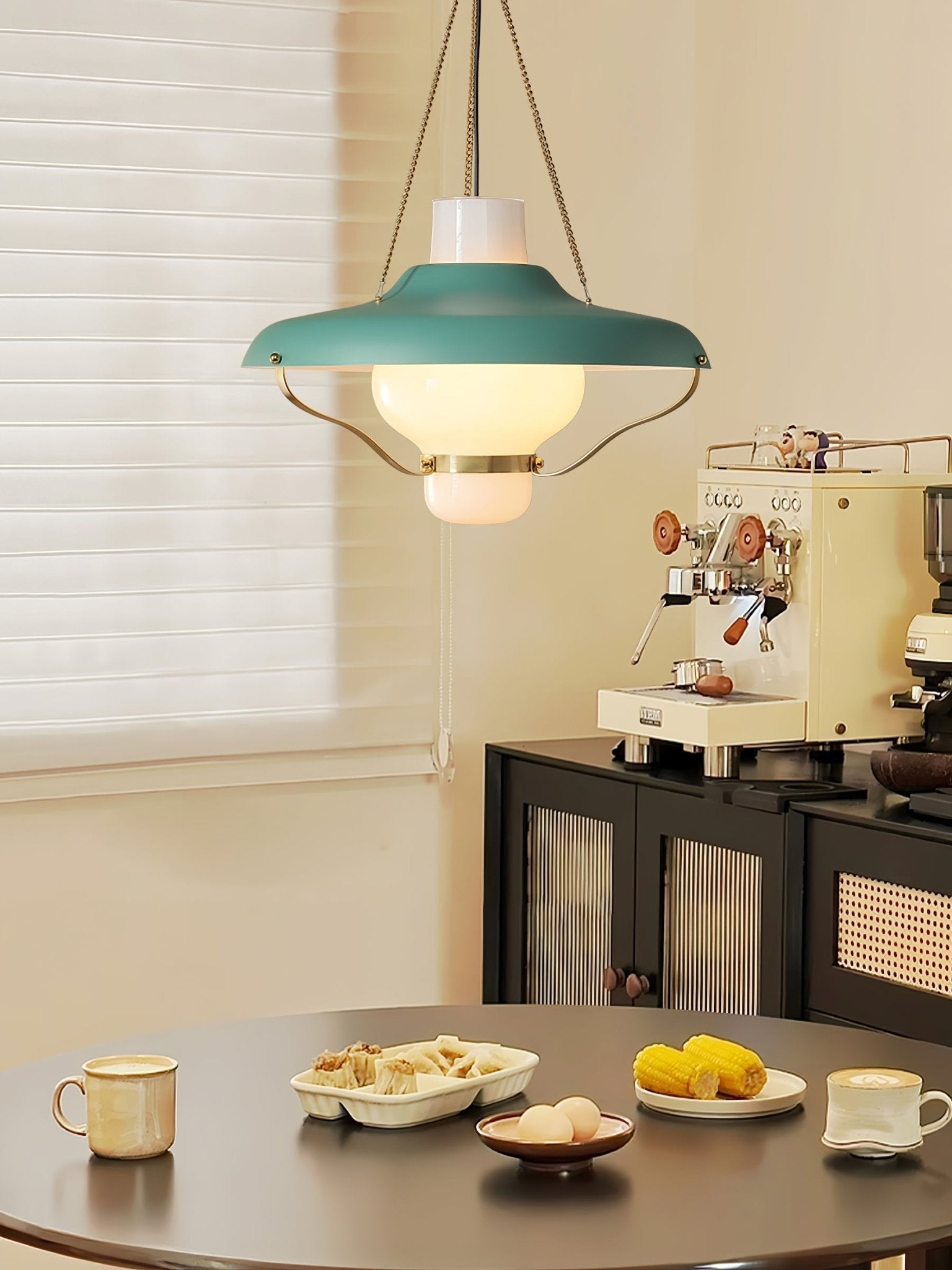 Vespara Modern Metal & Glass Pendant Light