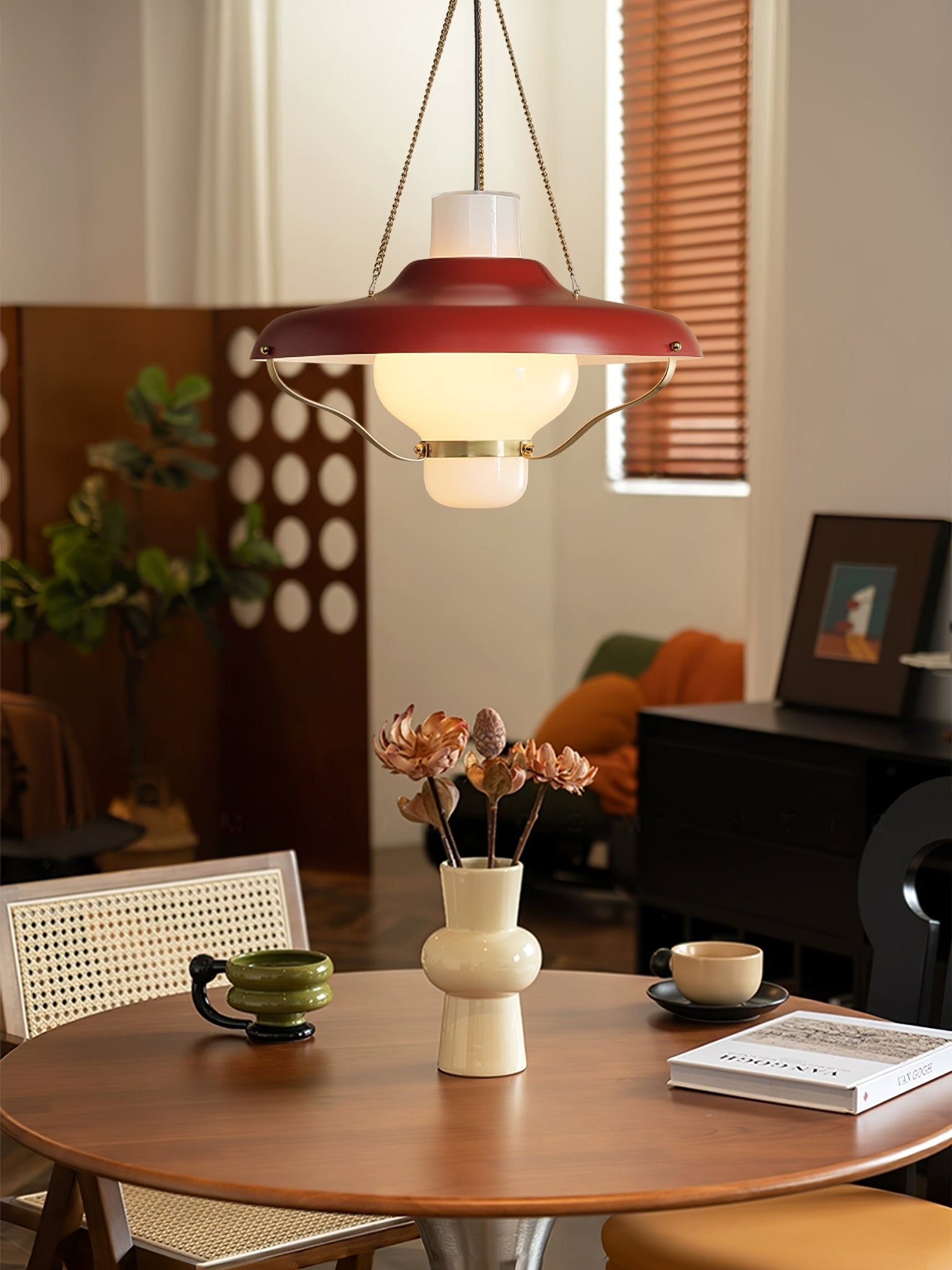 Vespara Modern Metal & Glass Pendant Light