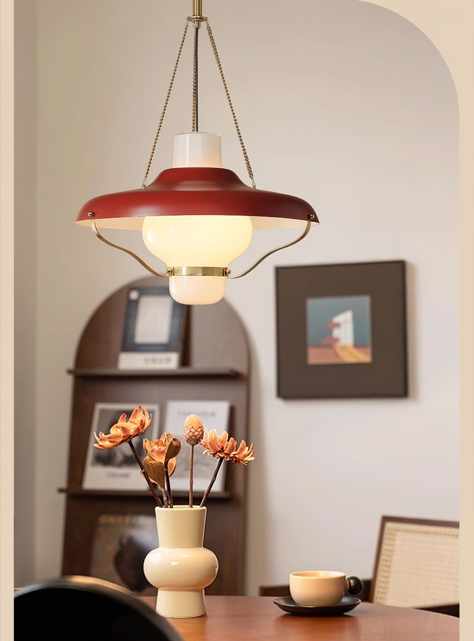 Vespara Modern Metal & Glass Pendant Light