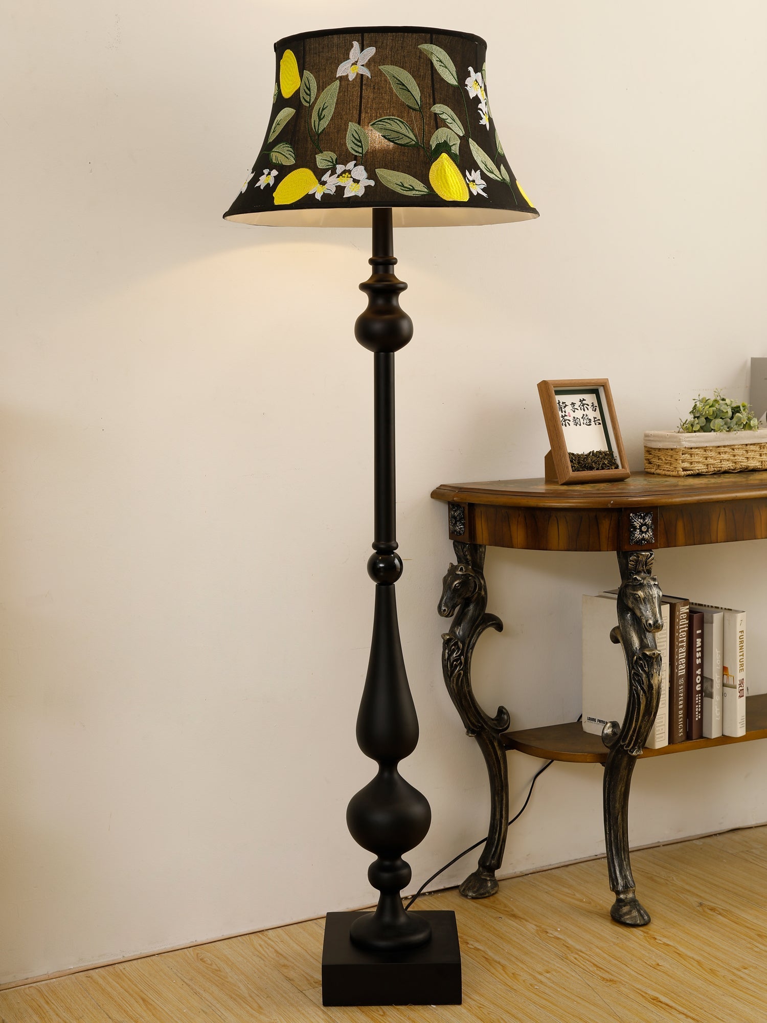 Floren Wood Fabric Classic Floor Lamp - Letslighting