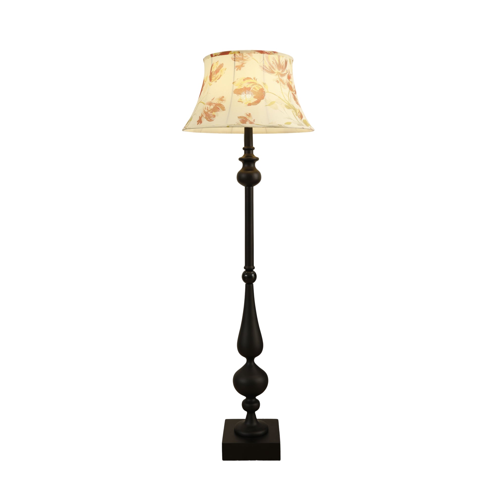 Floren Wood Fabric Classic Floor Lamp - Letslighting