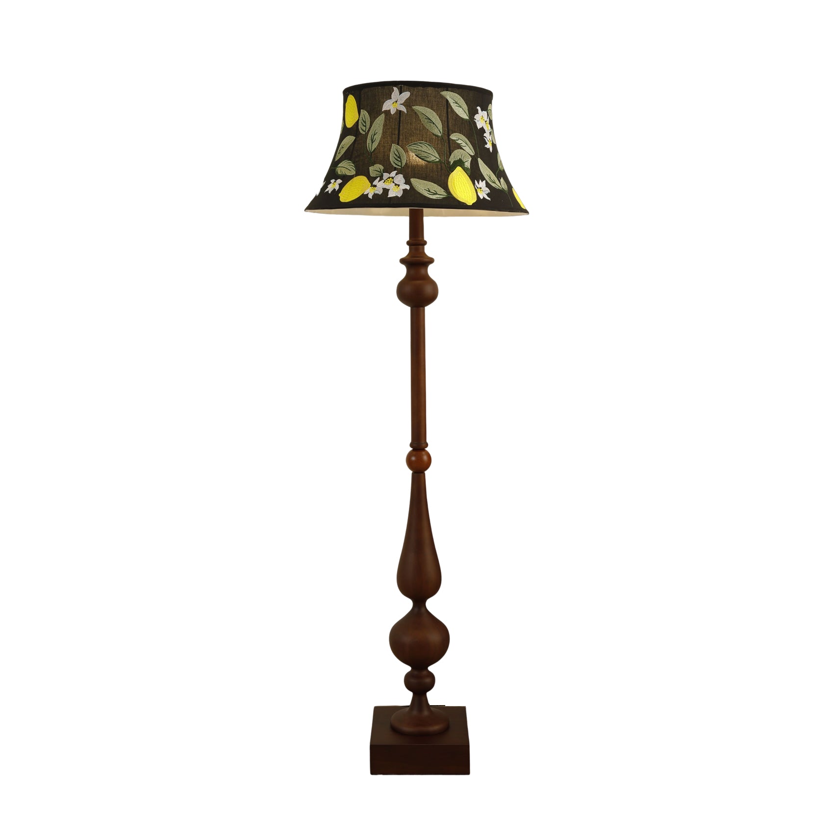 Floren Wood Fabric Classic Floor Lamp - Letslighting