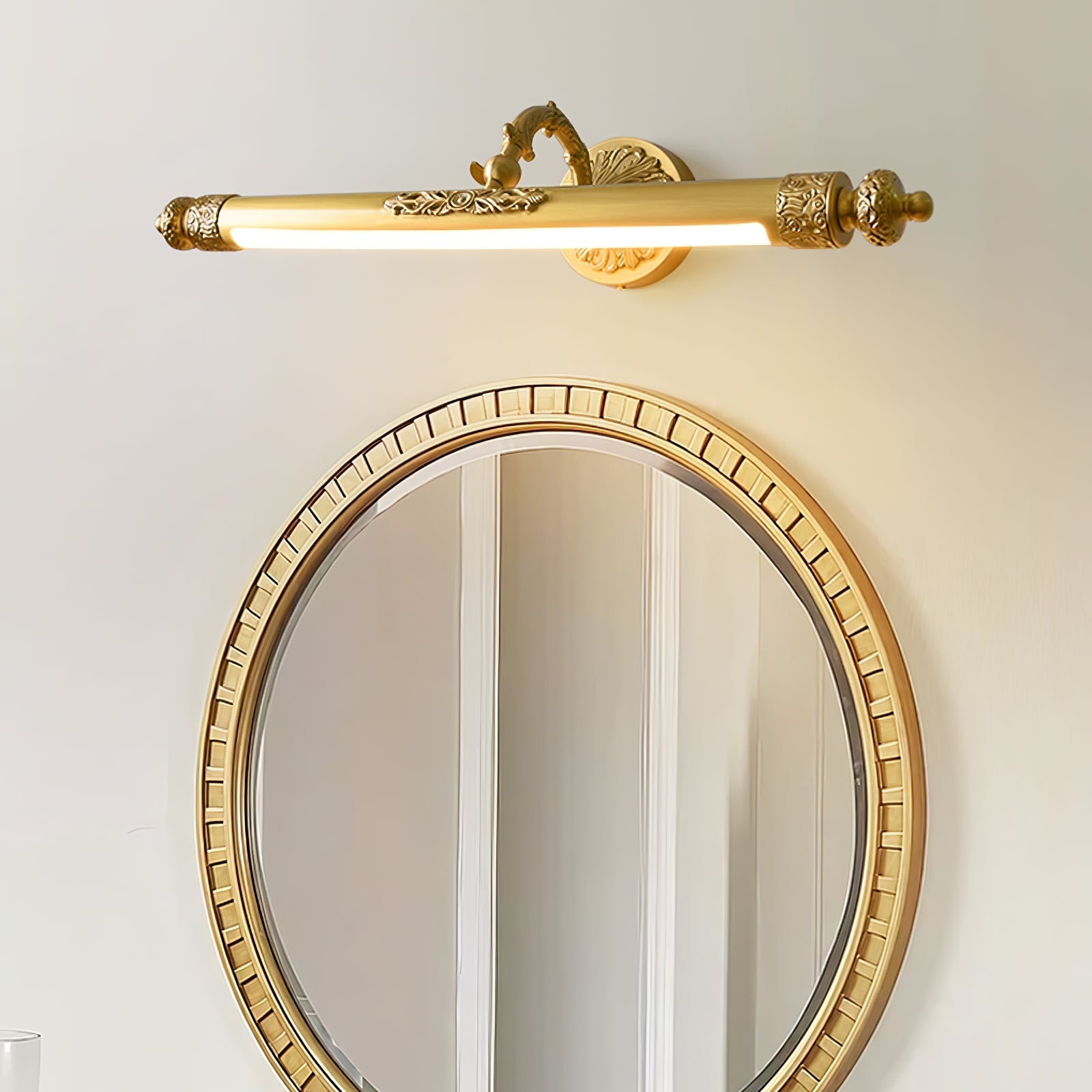 Unorir Premium Nordic Art Vanity Brass Wall Light - Letslighting