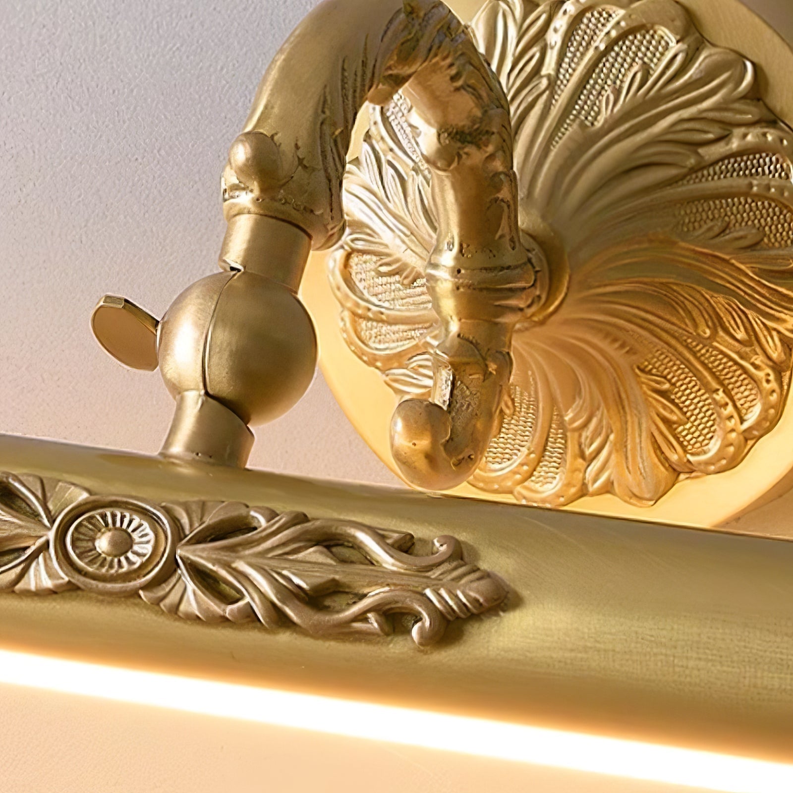 Unorir Premium Nordic Art Vanity Brass Wall Light - Letslighting
