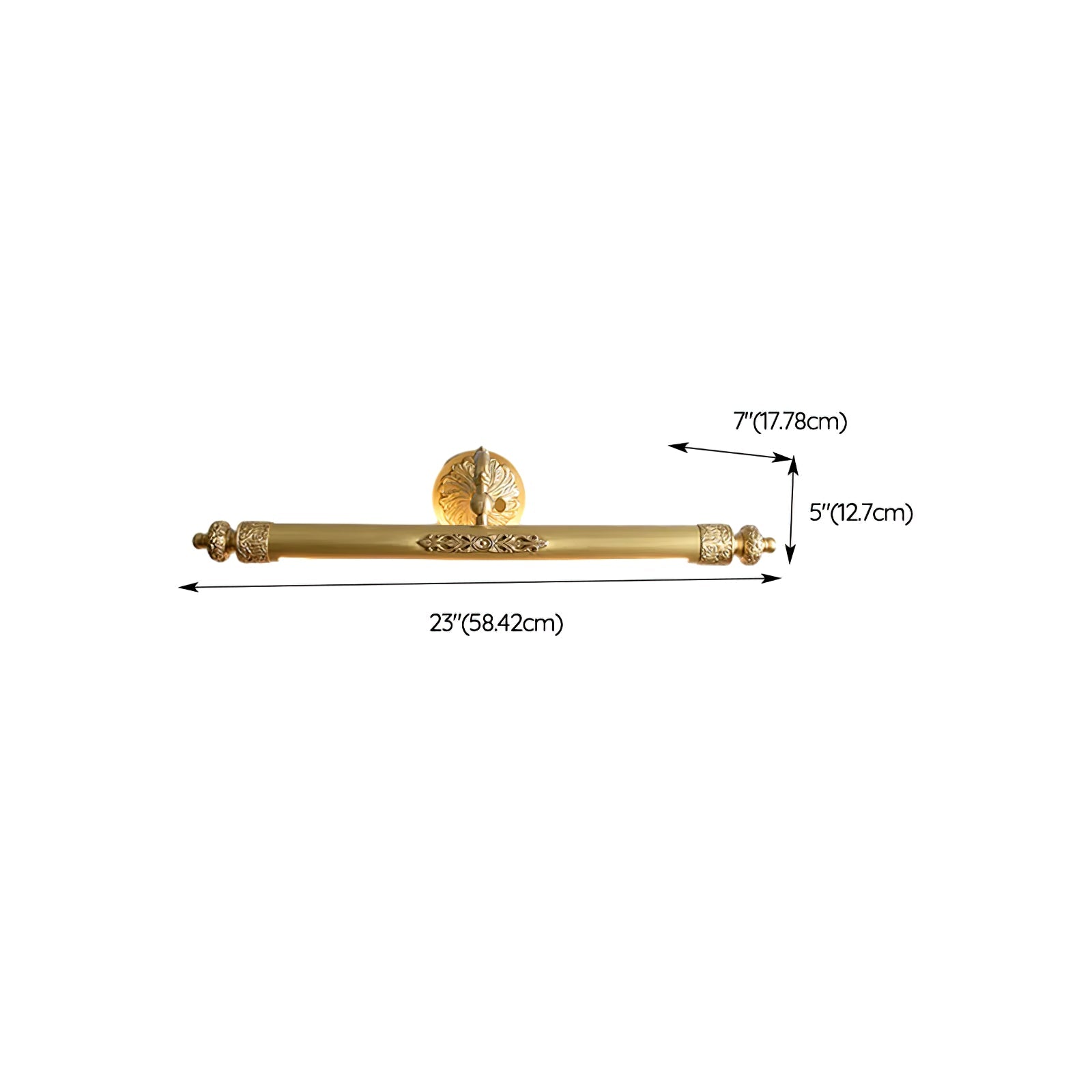 Unorir Premium Nordic Art Vanity Brass Wall Light - Letslighting