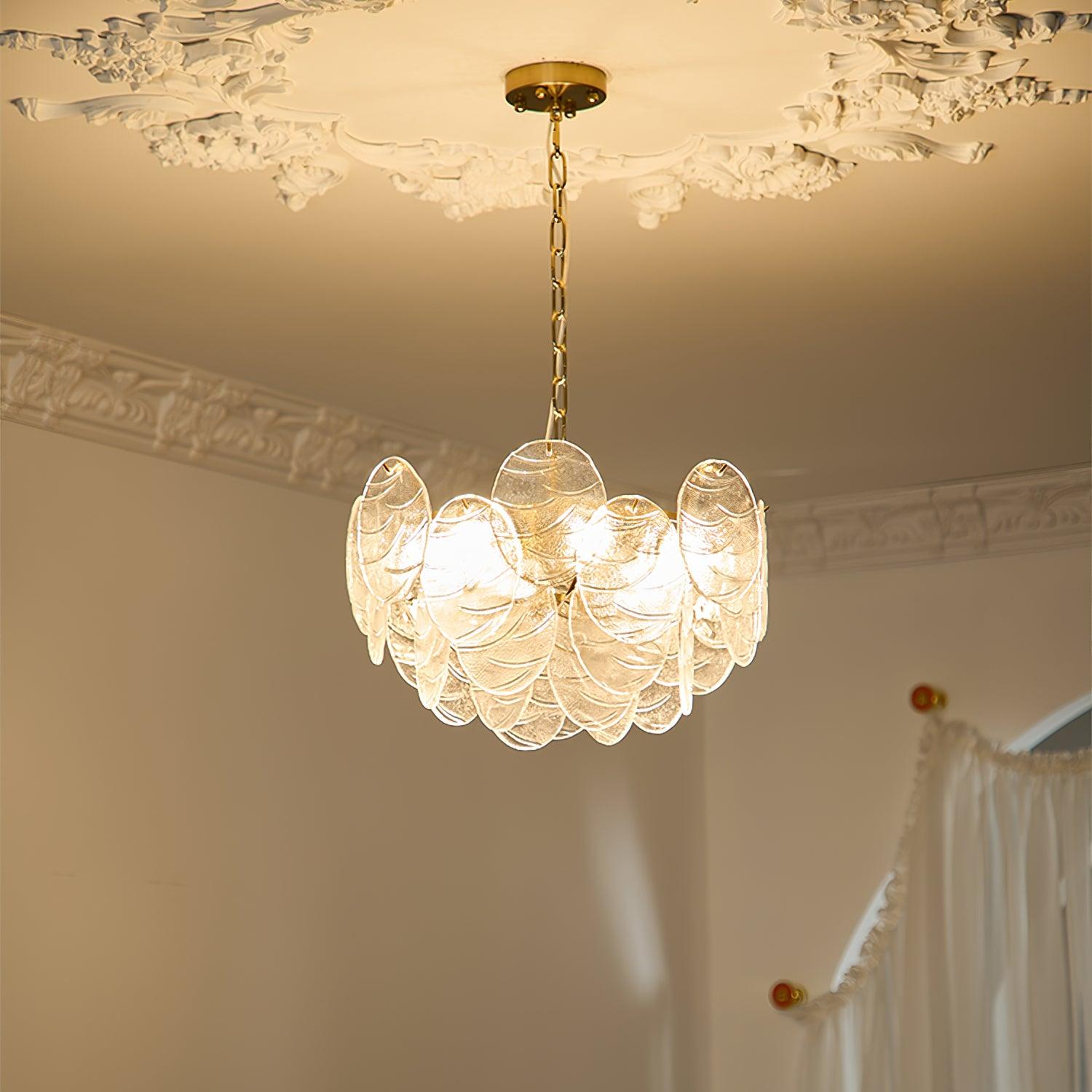 Leaf Vintage Glass Chandelier - Letslighting