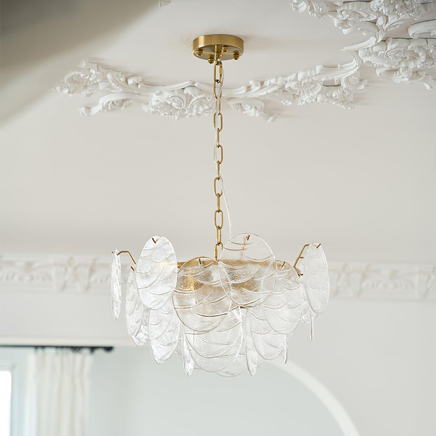 Leaf Vintage Glass Chandelier - Letslighting