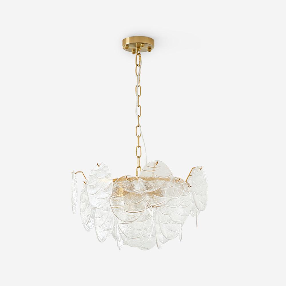 Chandelier Glass Discs Frame Gold Finish Victorian - Letslighting