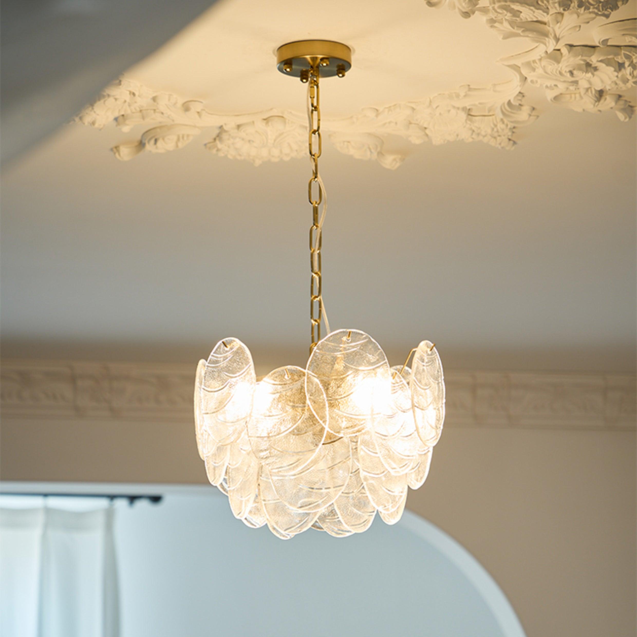 Leaf Vintage Glass Chandelier - Letslighting