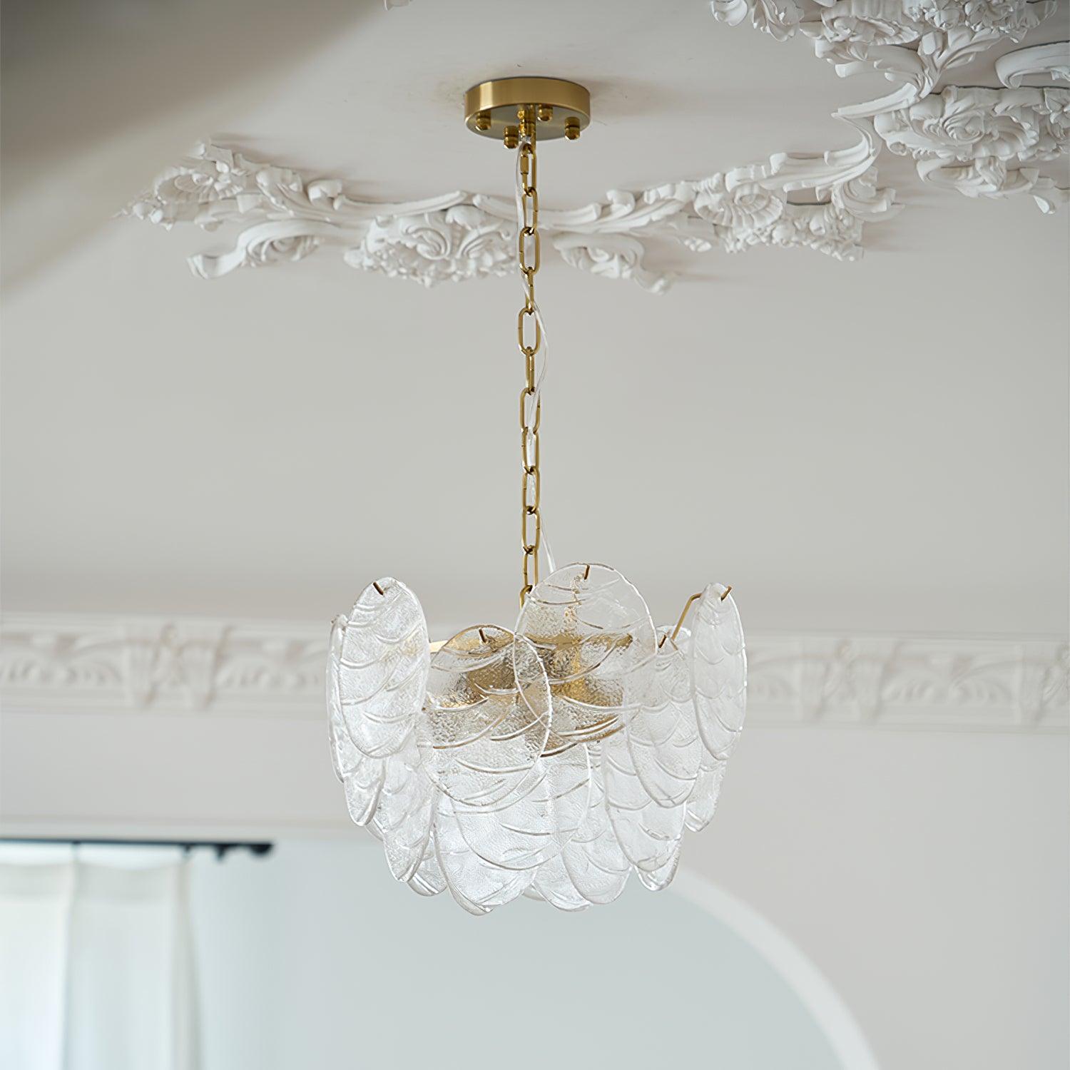 Leaf Vintage Glass Chandelier - Letslighting