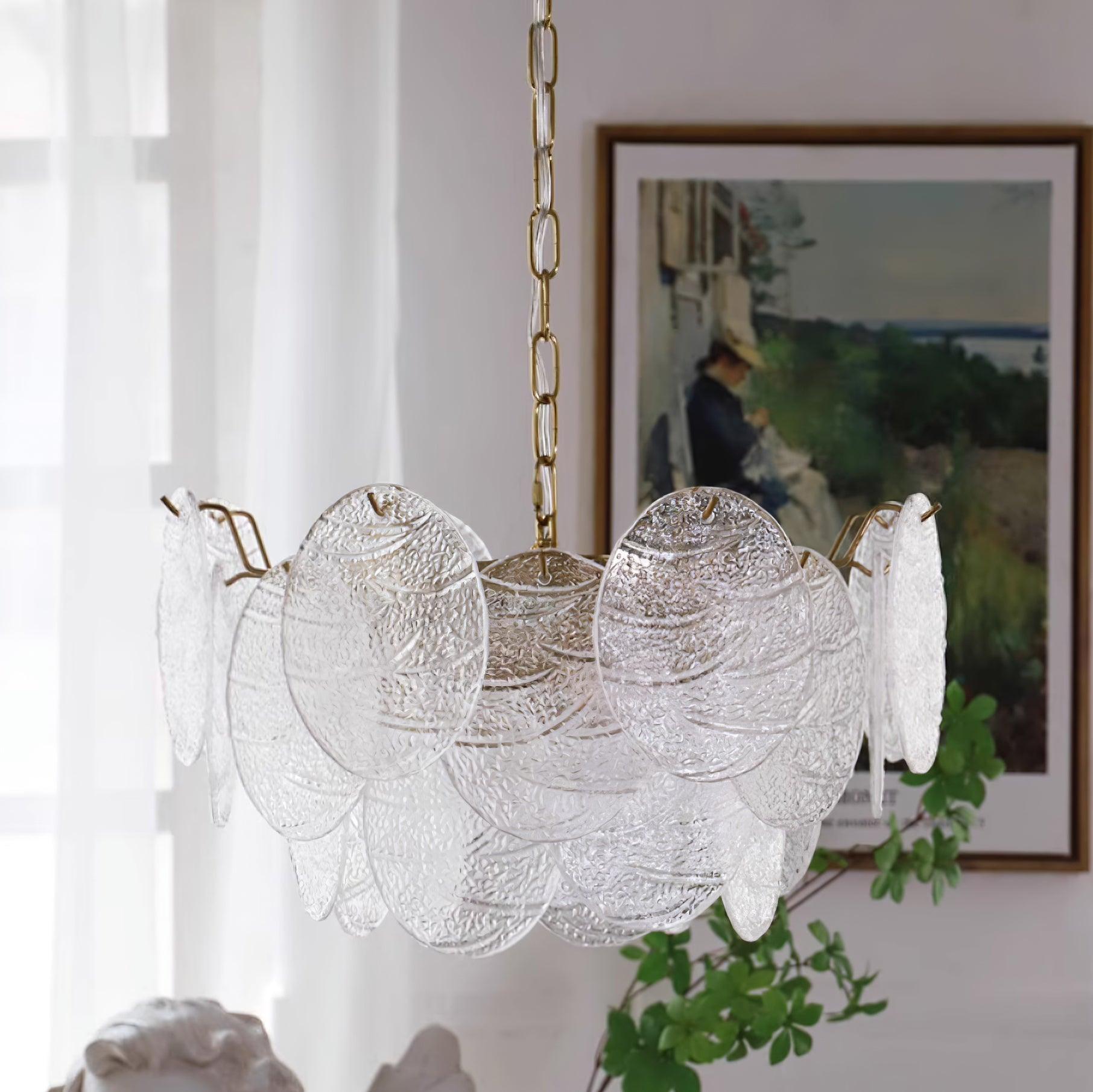 Leaf Vintage Glass Chandelier - Letslighting