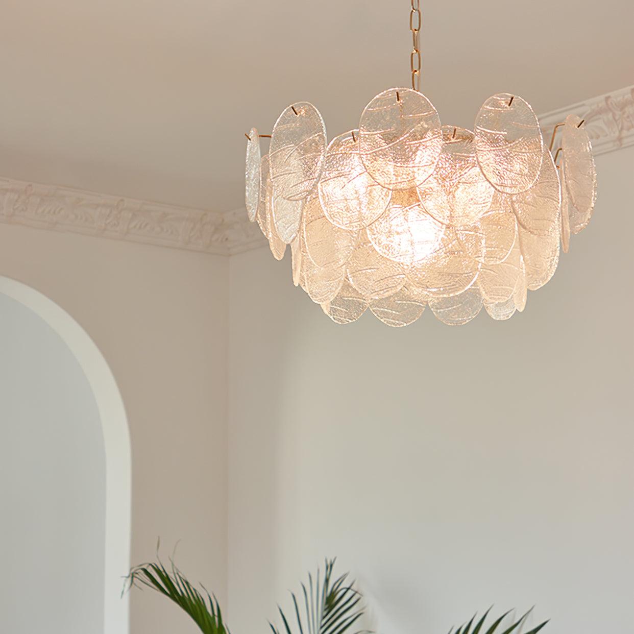 Leaf Vintage Glass Chandelier - Letslighting