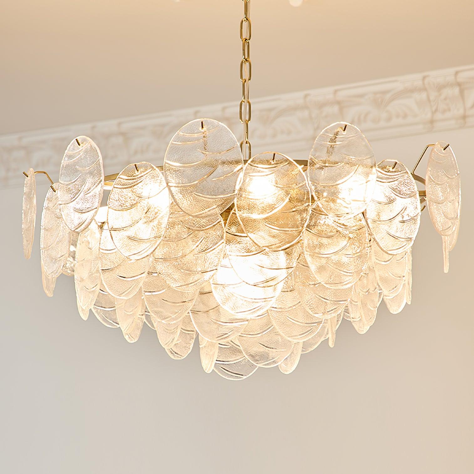 Leaf Vintage Glass Chandelier - Letslighting