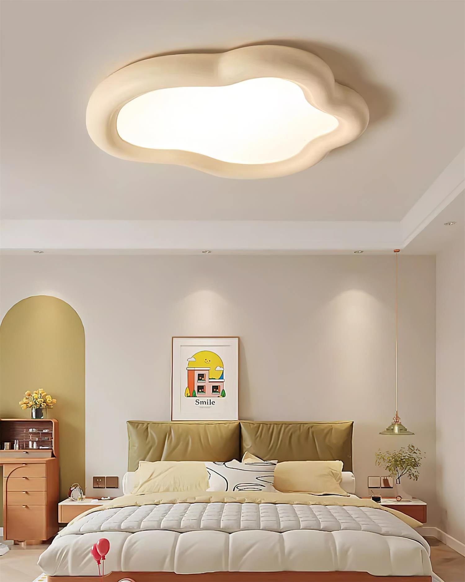Blyno Wooden Cloud Ceiling Light - Letslighting