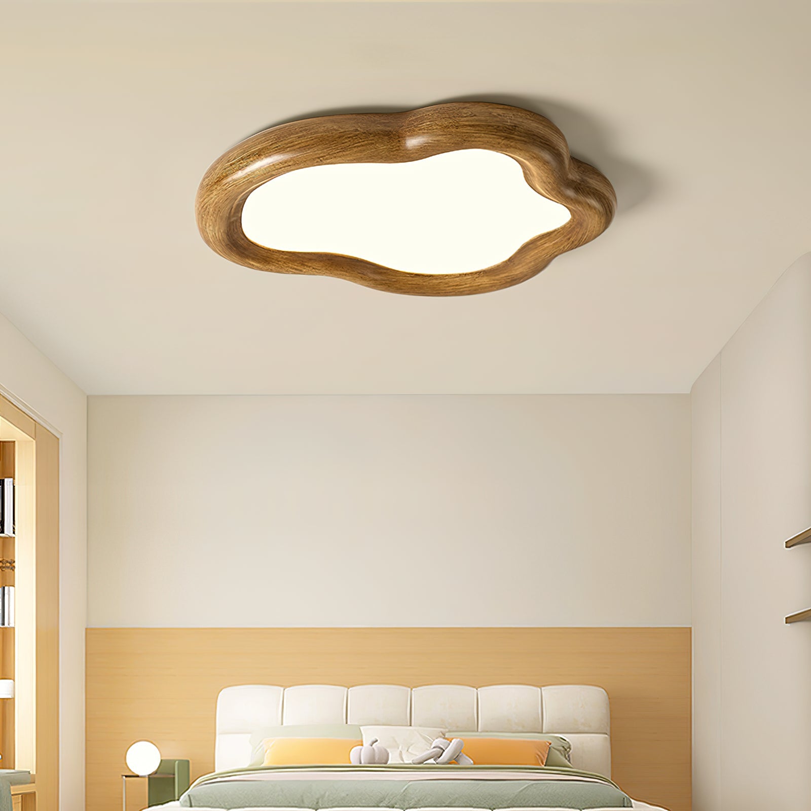 Blyno Wooden Cloud Ceiling Light - Letslighting