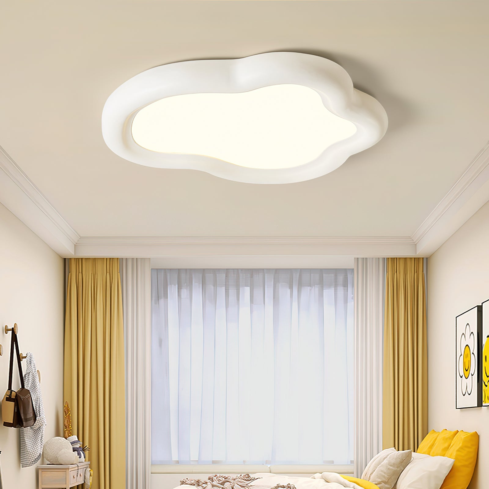 Blyno Wooden Cloud Ceiling Light - Letslighting