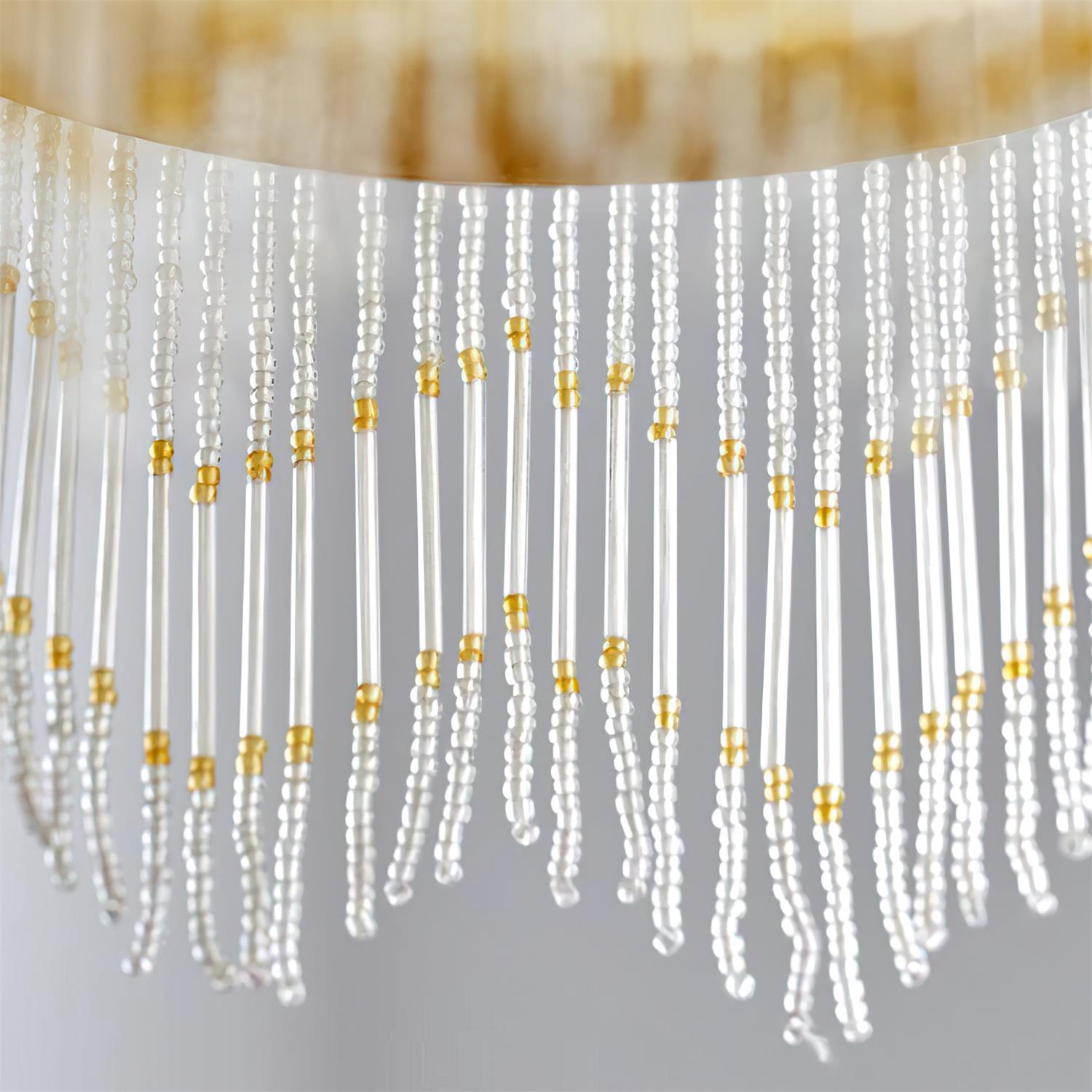Vili Tassel Pendant Lamp Dome Fringed Beaded - Letslighting