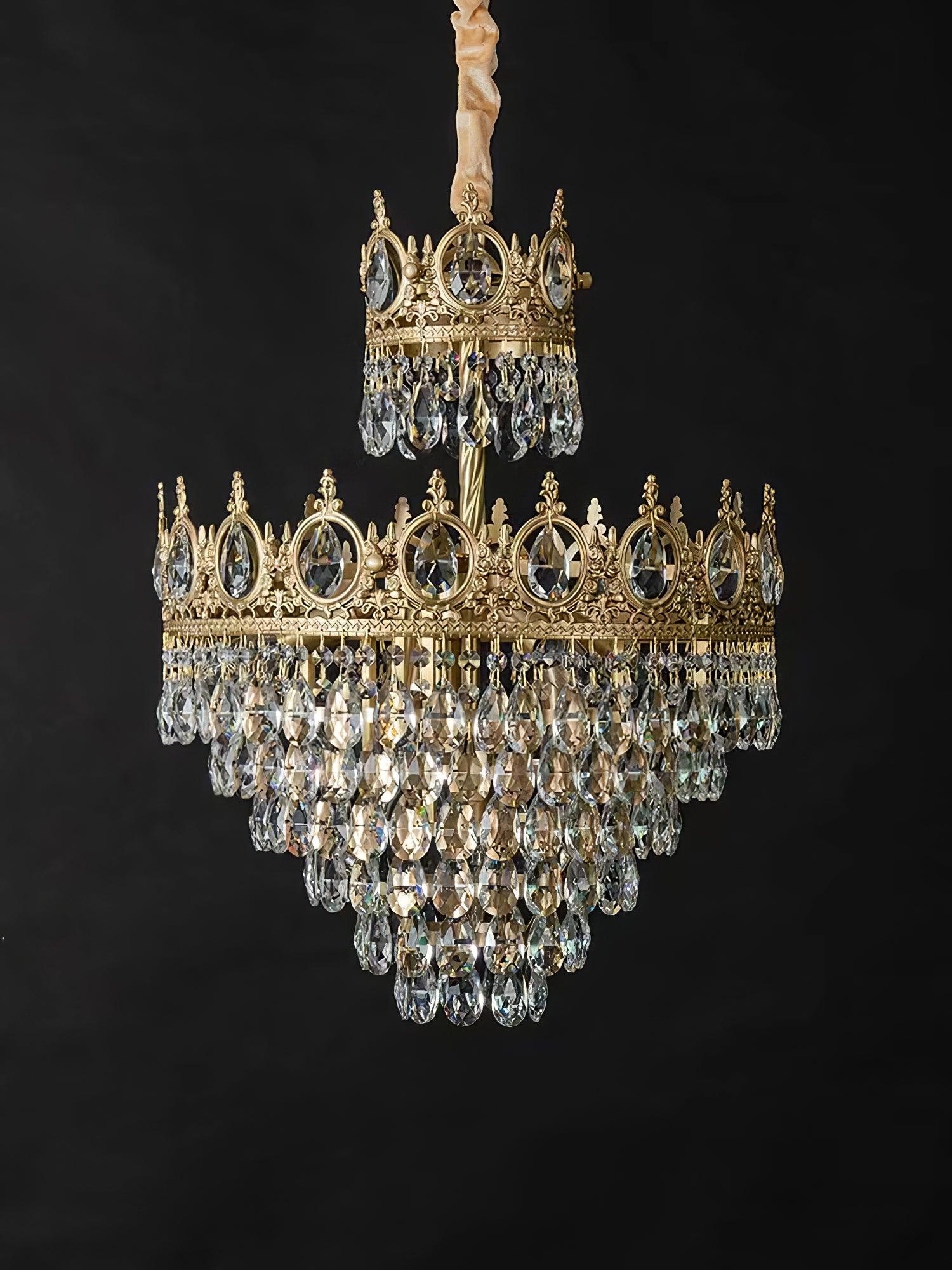 Lustra Pendant Lamp Vintage Crystal Droplets - Letslighting