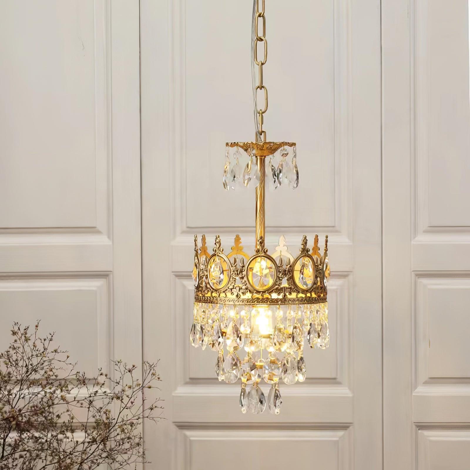 Lustra Pendant Lamp Vintage Crystal Droplets - Letslighting