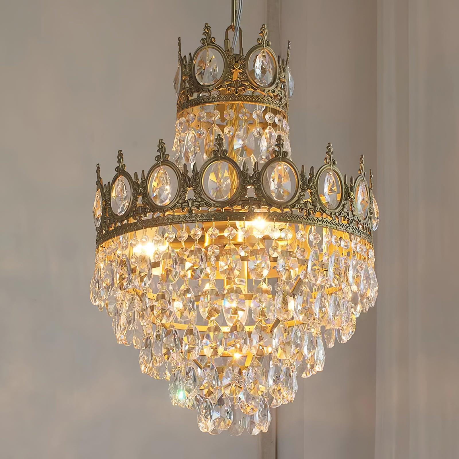 Lustra Pendant Lamp Vintage Crystal Droplets - Letslighting
