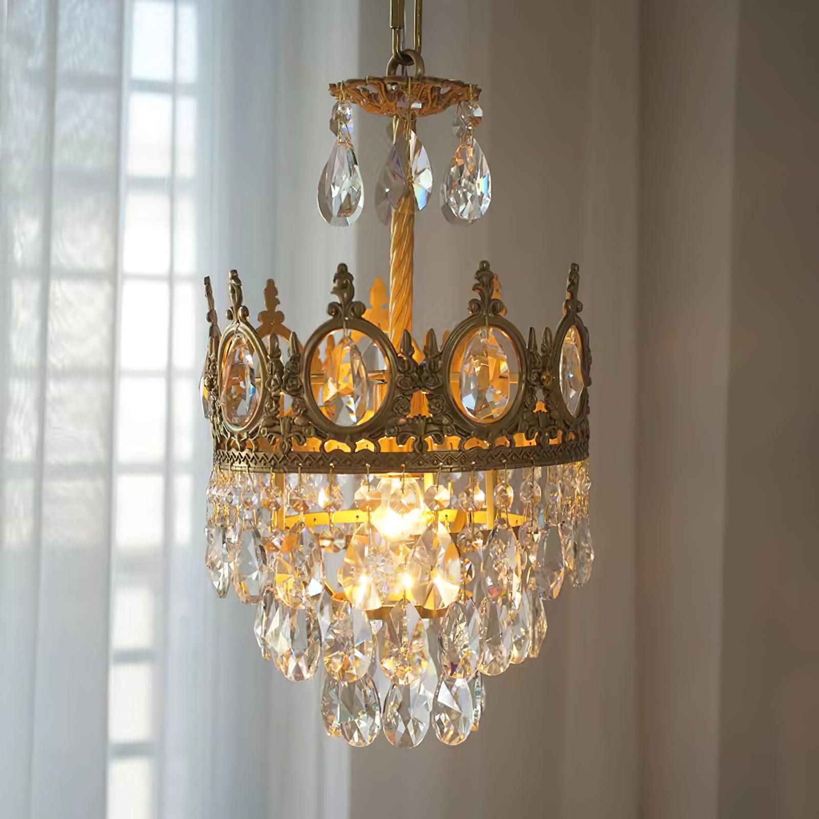 Lustra Pendant Lamp Vintage Crystal Droplets - Letslighting