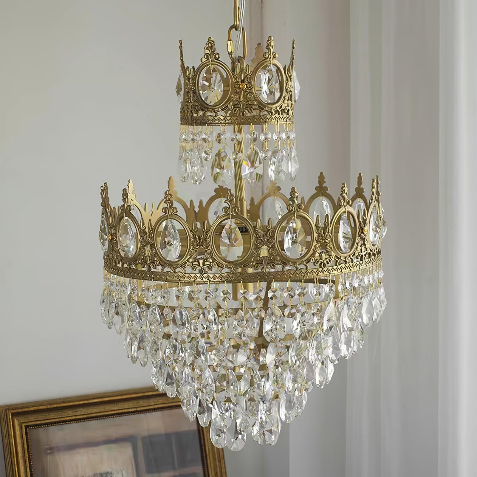 Lustra Pendant Lamp Vintage Crystal Droplets - Letslighting