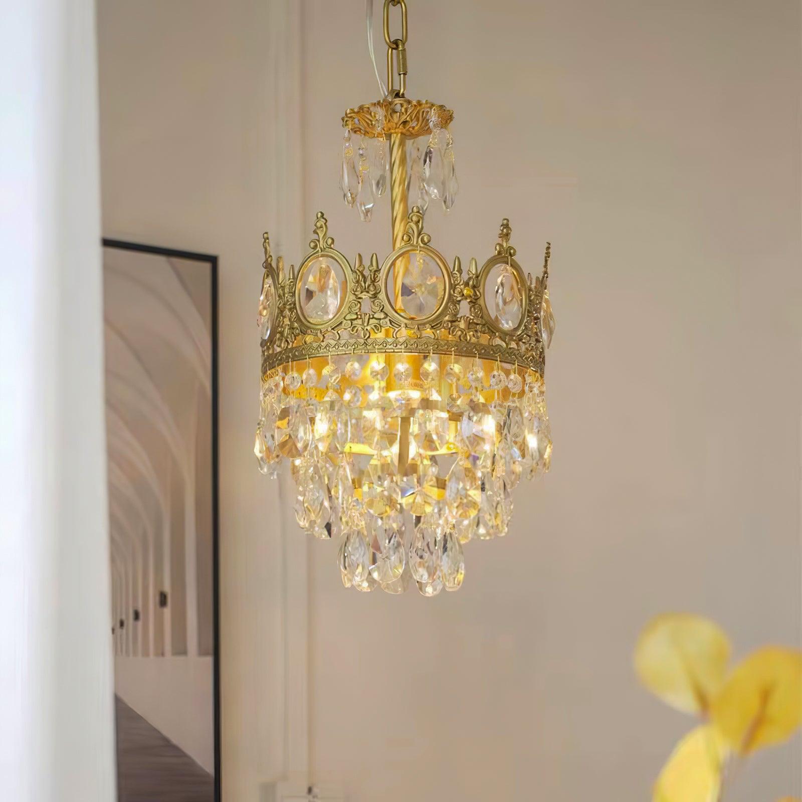 Lustra Pendant Lamp Vintage Crystal Droplets - Letslighting
