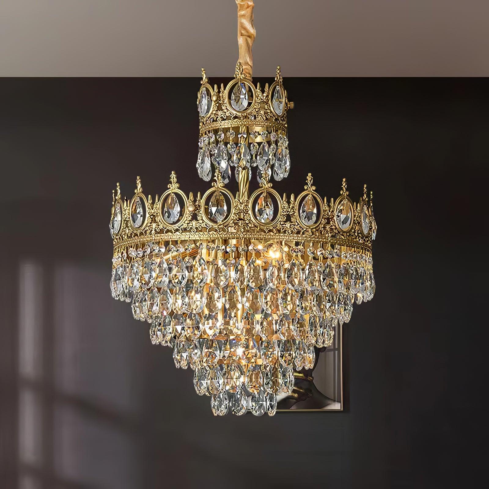 Lustra Pendant Lamp Vintage Crystal Droplets - Letslighting