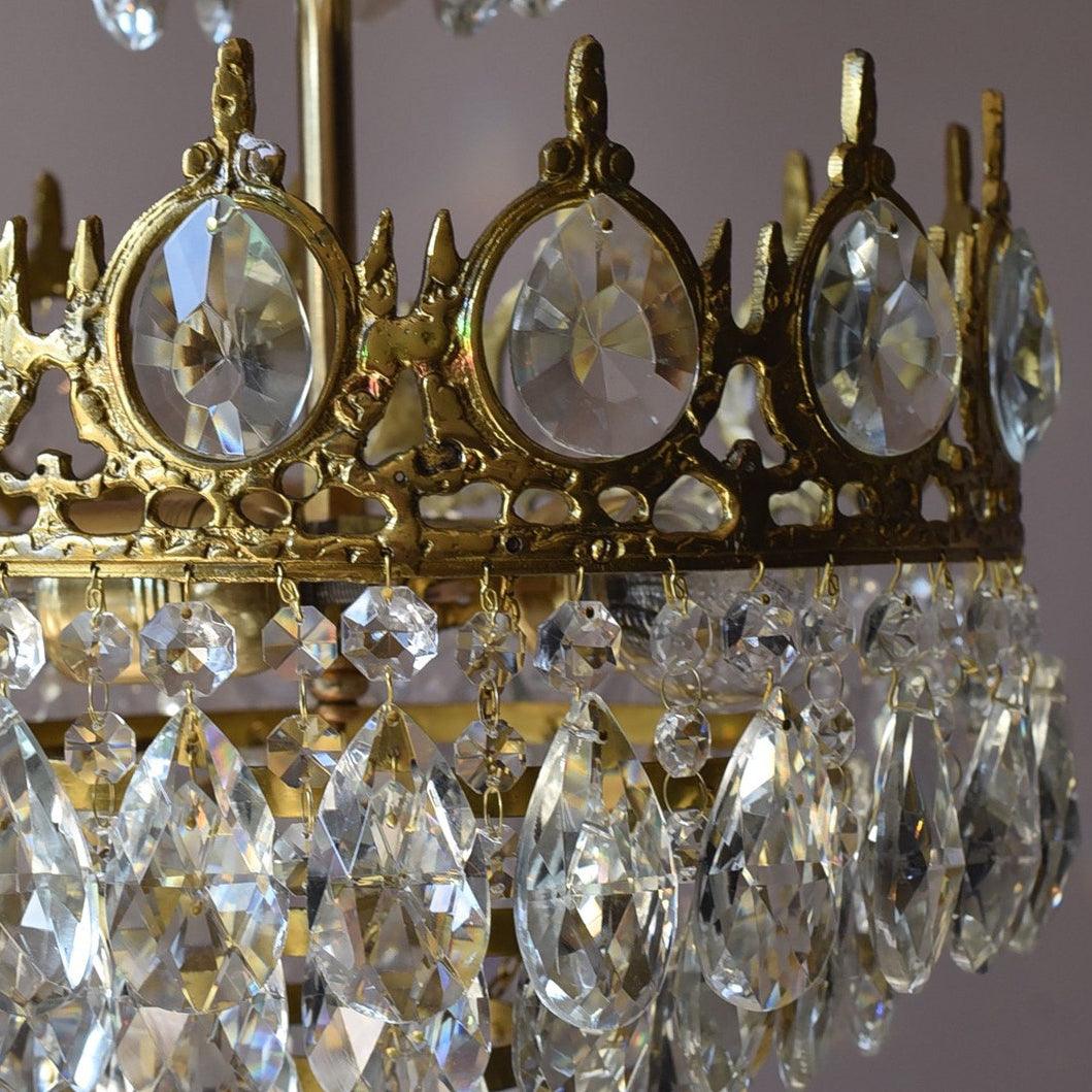 Lustra Pendant Lamp Vintage Crystal Droplets - Letslighting