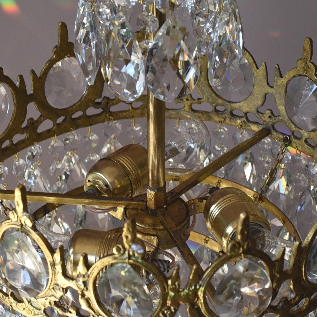 Lustra Pendant Lamp Vintage Crystal Droplets - Letslighting